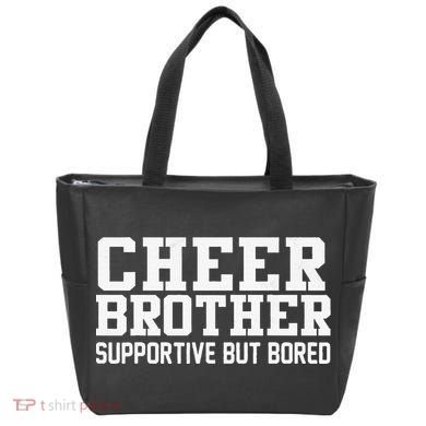 Cheer Brother Supportive But Bored Cheerleader Tote Bag