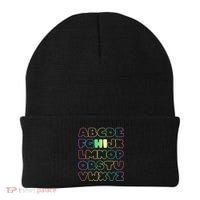 Cute Back To School Alphabet Hi New Kindergarteners Teachers Beanie thumb 0
