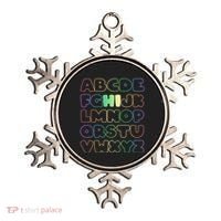 Cute Back To School Alphabet Hi New Kindergarteners Teachers Ornament thumb 0