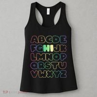 Cute Back To School Alphabet Hi New Kindergarteners Teachers Women's Tank Top thumb 3