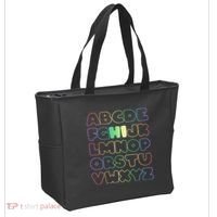Cute Back To School Alphabet Hi New Kindergarteners Teachers Tote Bag thumb 2