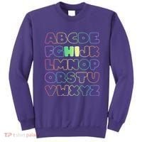 Cute Back To School Alphabet Hi New Kindergarteners Teachers Sweatshirt thumb 0