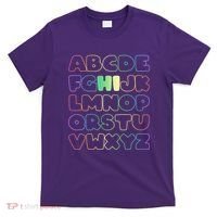 Cute Back To School Alphabet Hi New Kindergarteners Teachers T-Shirt thumb 0