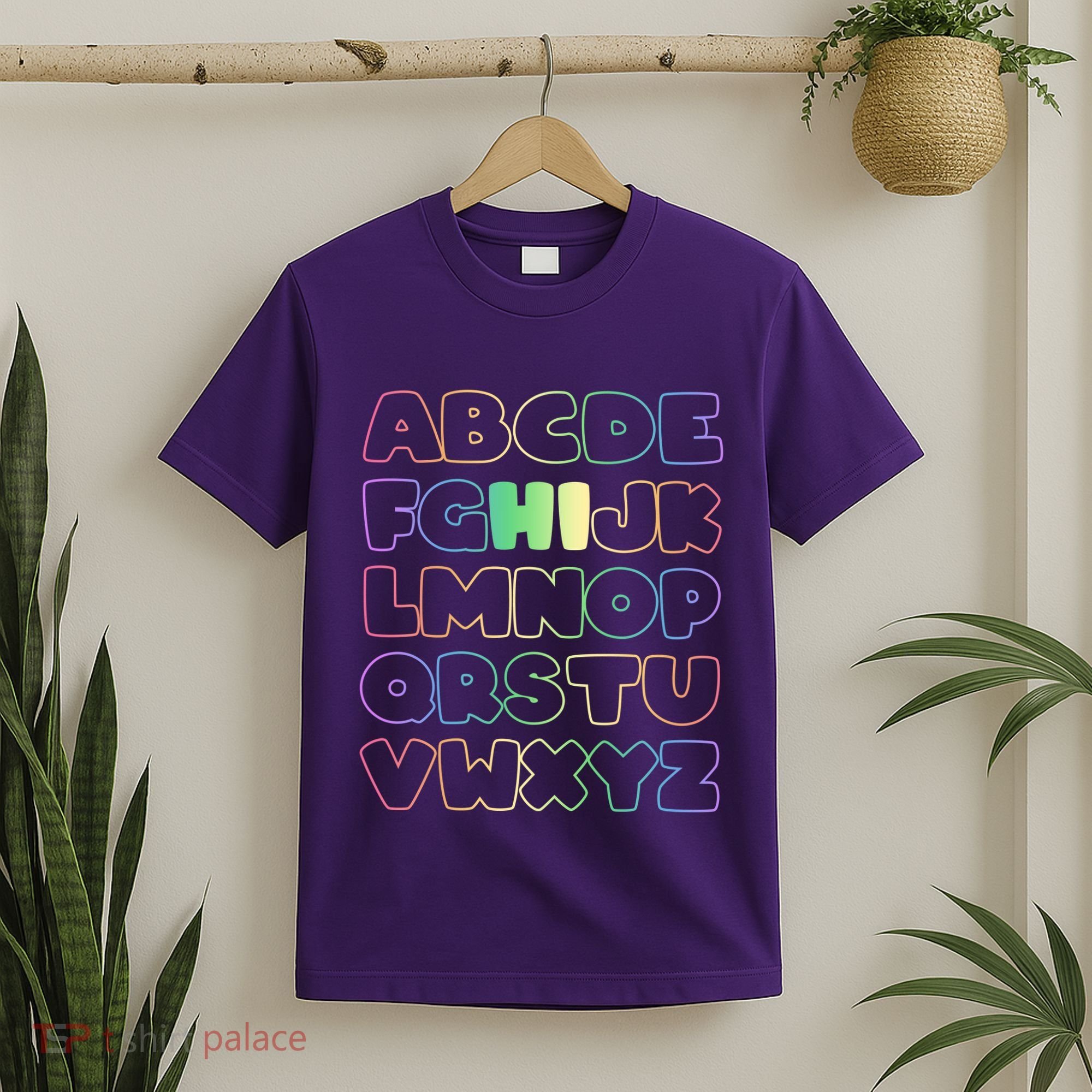 Cute Back To School Alphabet Hi New Kindergarteners Teachers T-Shirt
