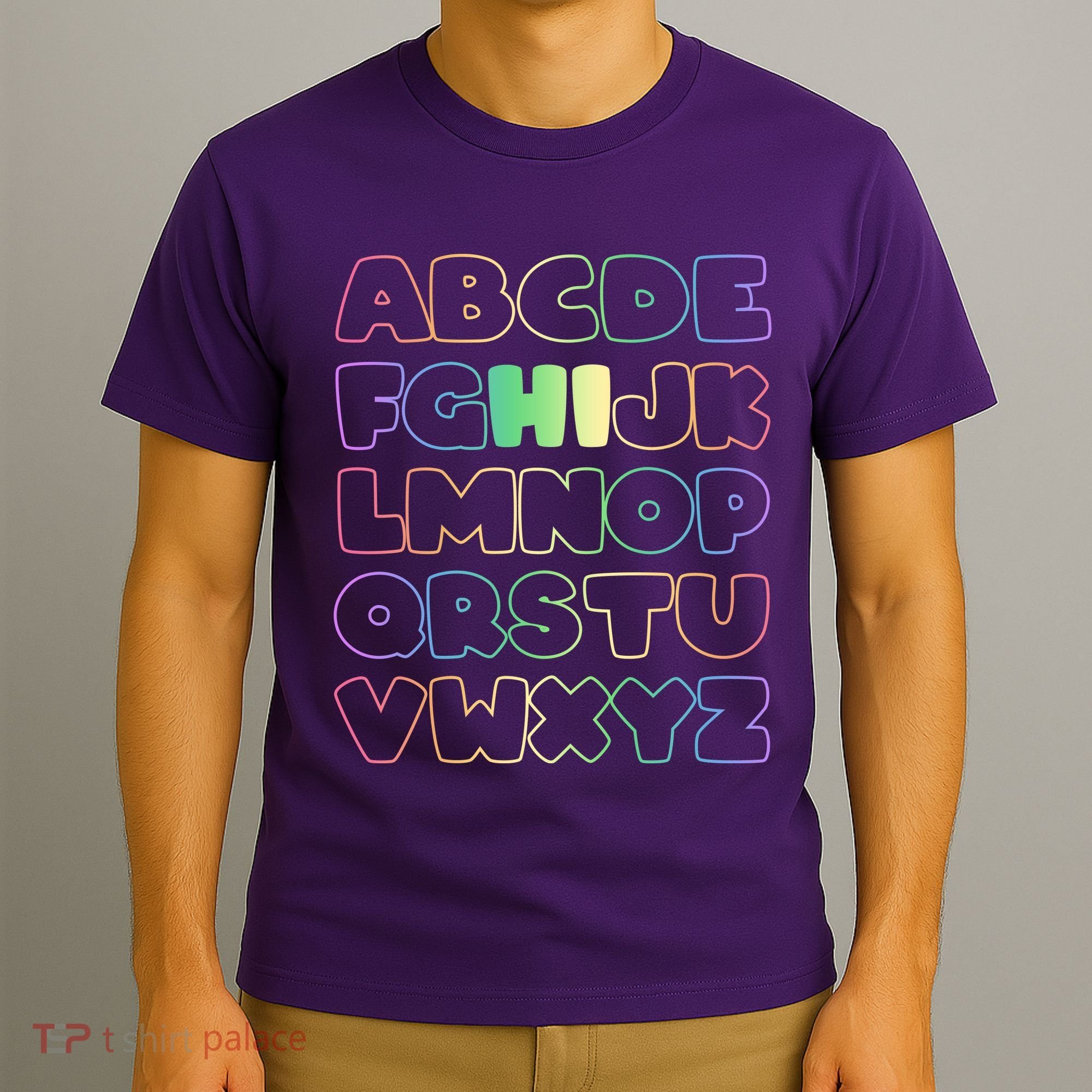 Cute Back To School Alphabet Hi New Kindergarteners Teachers T-Shirt