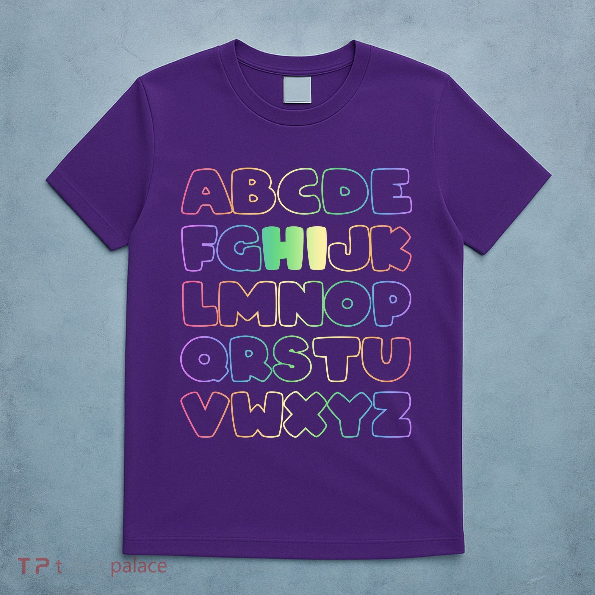 Cute Back To School Alphabet Hi New Kindergarteners Teachers T-Shirt