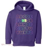 Cute Back To School Alphabet Hi New Kindergarteners Teachers Toddler Hoodie thumb 0