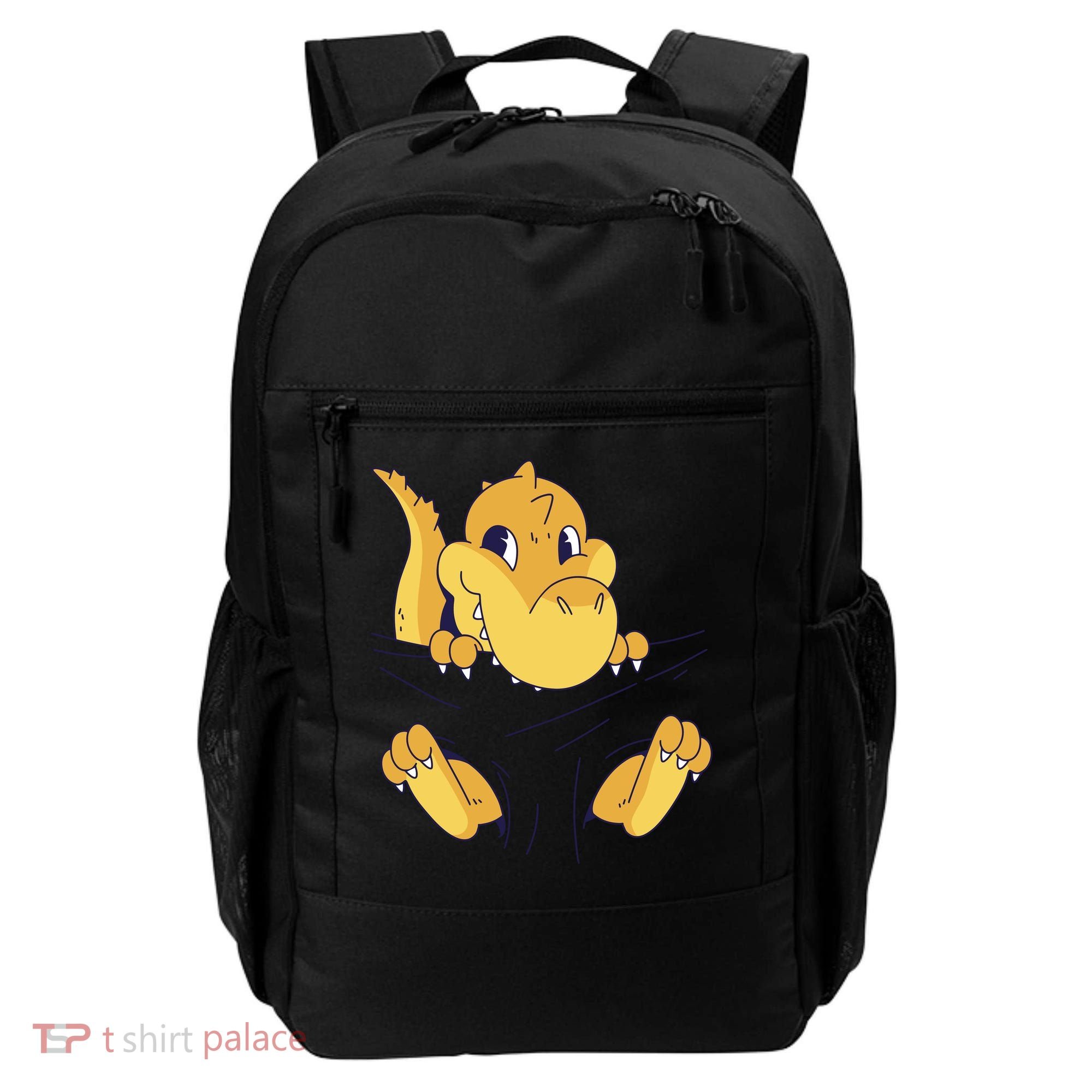 Carrying Baby T Rex Backpack