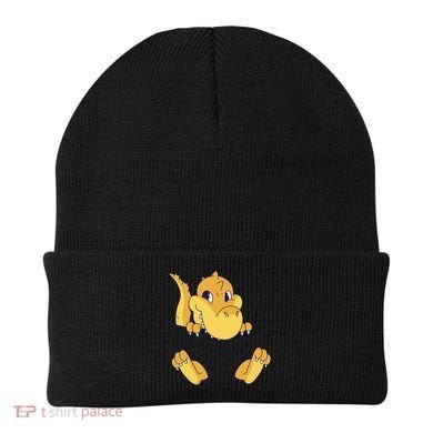 Carrying Baby T Rex Beanie