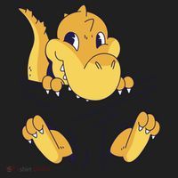 Carrying Baby T Rex Golf Towel thumb 3