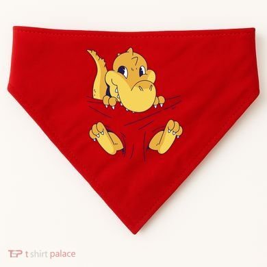 Carrying Baby T Rex USA-Made Doggie Bandana