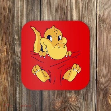 Carrying Baby T Rex Coaster