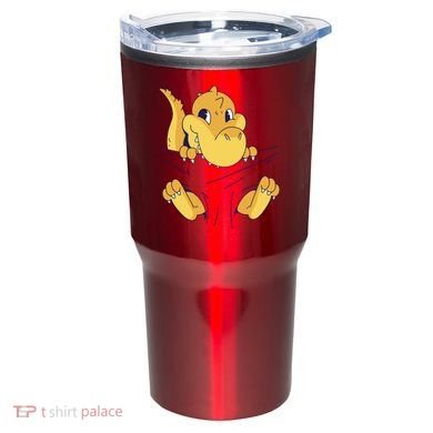 Carrying Baby T Rex Tumbler