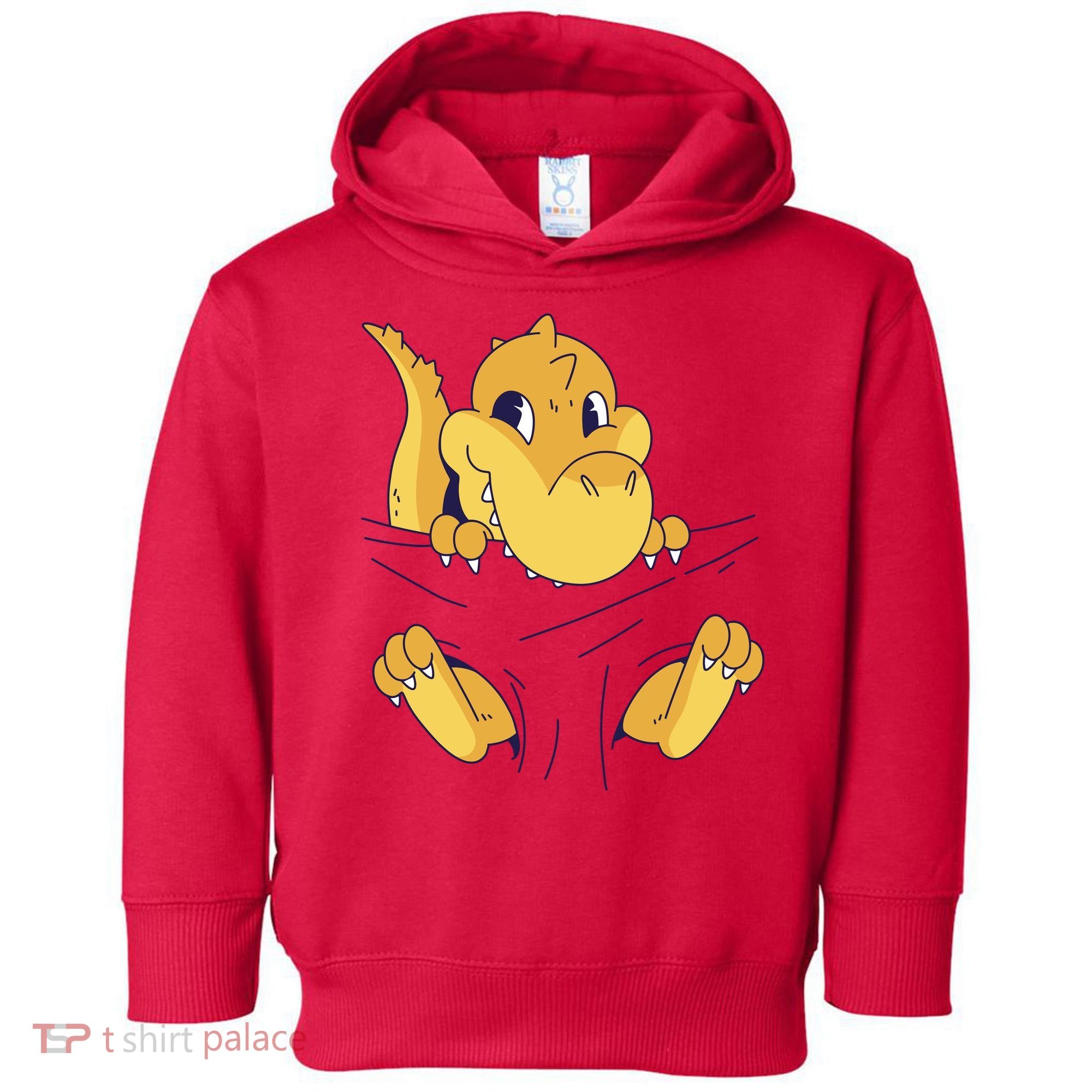 Carrying Baby T Rex Toddler Hoodie