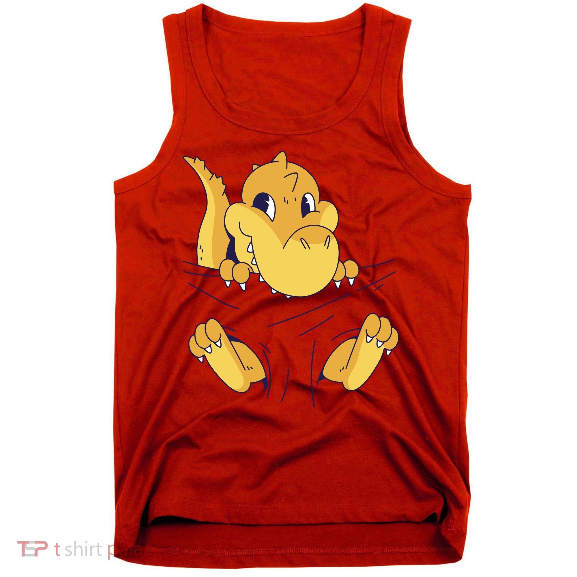 Carrying Baby T Rex Tank Top