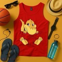 Carrying Baby T Rex Tank Top thumb 4