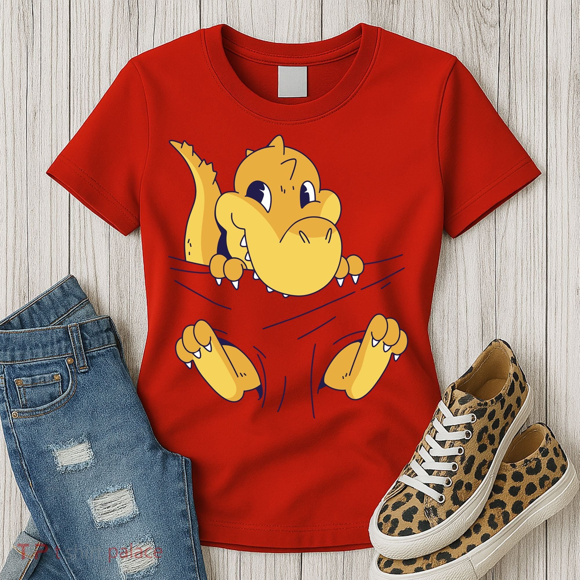 Carrying Baby T Rex Women's T-Shirt
