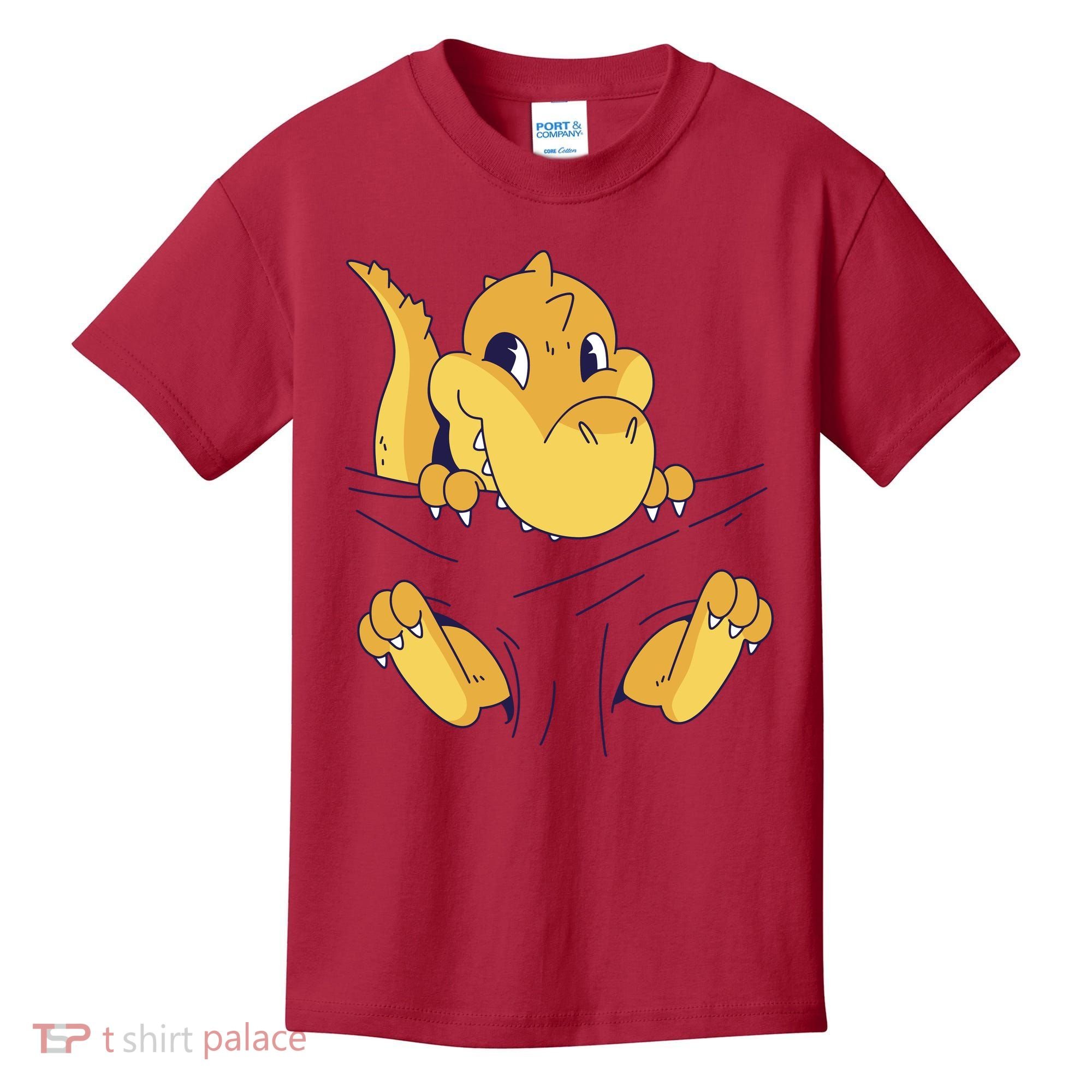 Carrying Baby T Rex Kids T-Shirt