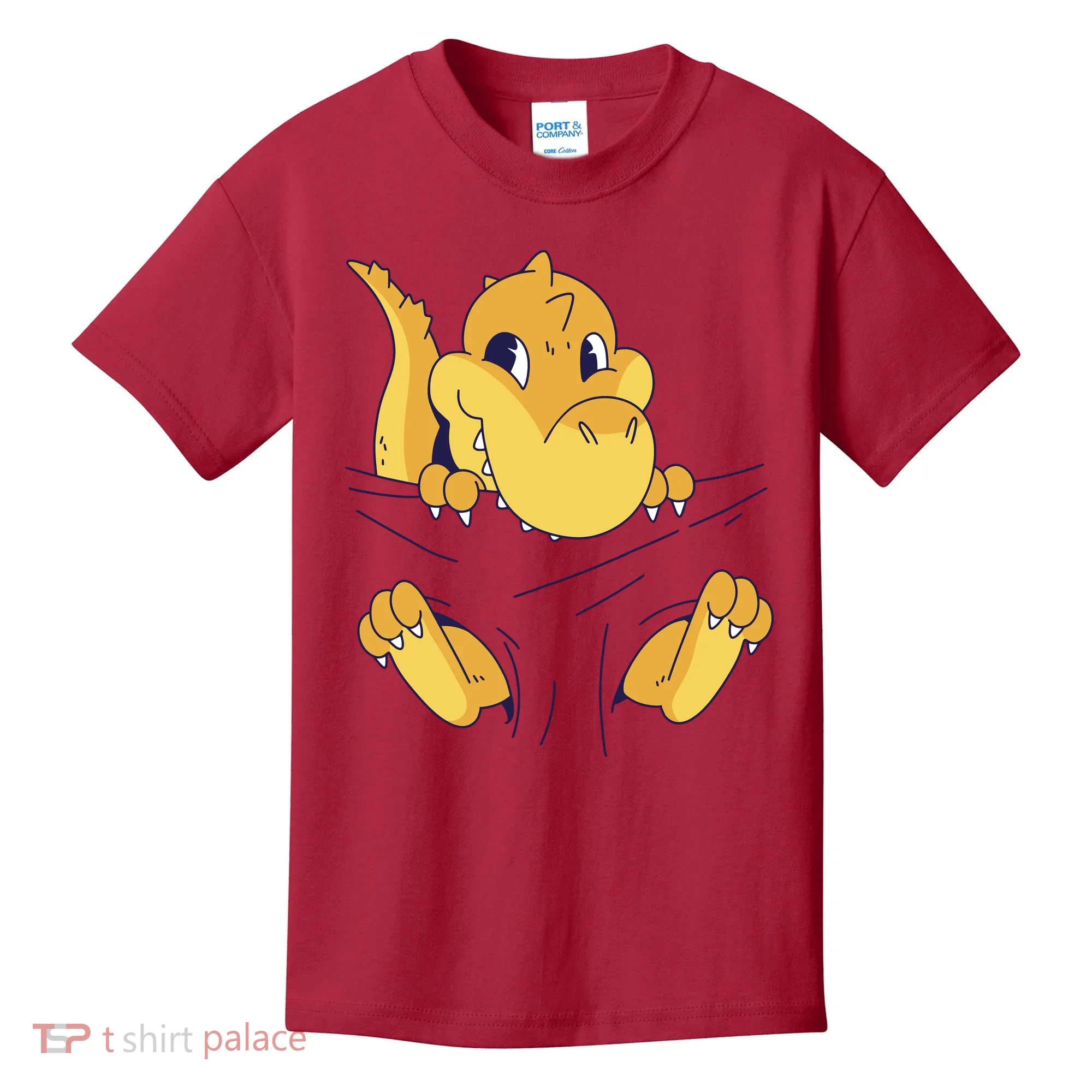 Carrying Baby T Rex Kids T-Shirt