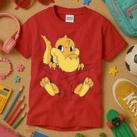 Carrying Baby T Rex Kids T-Shirt thumb 3