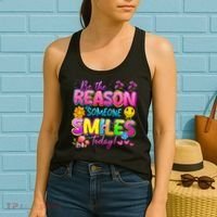 Cool Be The Reason Someone Smiles Today Women's Tank Top thumb 2