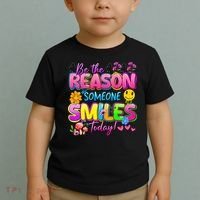 Cool Be The Reason Someone Smiles Today Toddler T-Shirt thumb 2