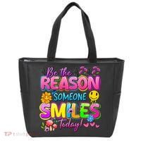 Cool Be The Reason Someone Smiles Today Tote Bag thumb 0