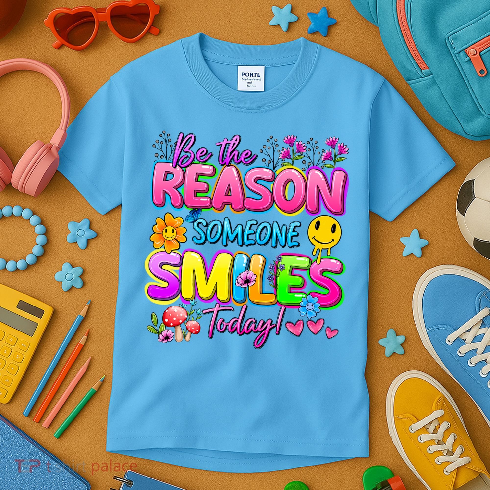 Cool Be The Reason Someone Smiles Today Kids T-Shirt