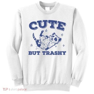 Cute But Trashy Vintage Retro 90s Possum Sweatshirt