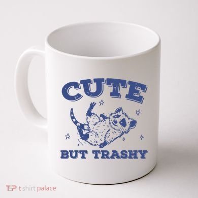 Cute But Trashy Vintage Retro 90s Possum Coffee Mug