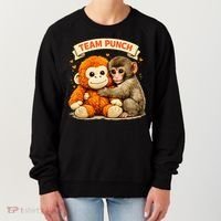 Cute Baby Team Monkey Punch Panchi Kun Japan Women's Sweatshirt thumb 0