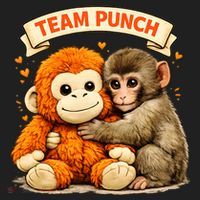 Cute Baby Team Monkey Punch Panchi Kun Japan Women's Sweatshirt thumb 2