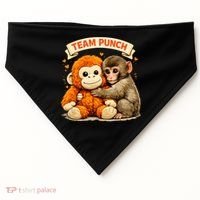 Cute Baby Team Monkey Punch Panchi Kun Japan USA-Made Doggie Bandana thumb 0