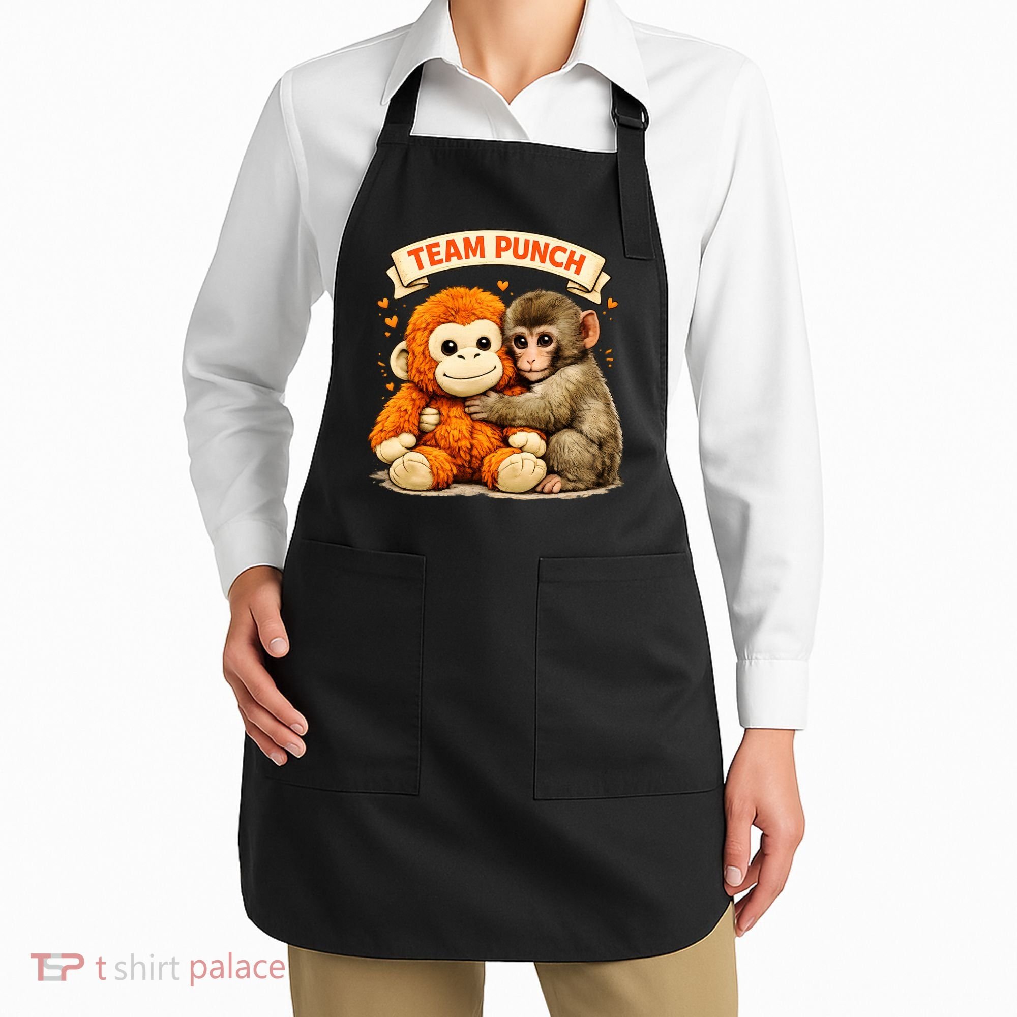Cute Baby Team Monkey Punch Panchi Kun Japan Apron