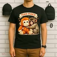 Cute Baby Team Monkey Punch Panchi Kun Japan T-Shirt thumb 6