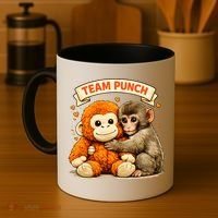Cute Baby Team Monkey Punch Panchi Kun Japan Coffee Mug thumb 4