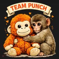 Cute Baby Team Monkey Punch Panchi Kun Japan Women's Hoodie thumb 2