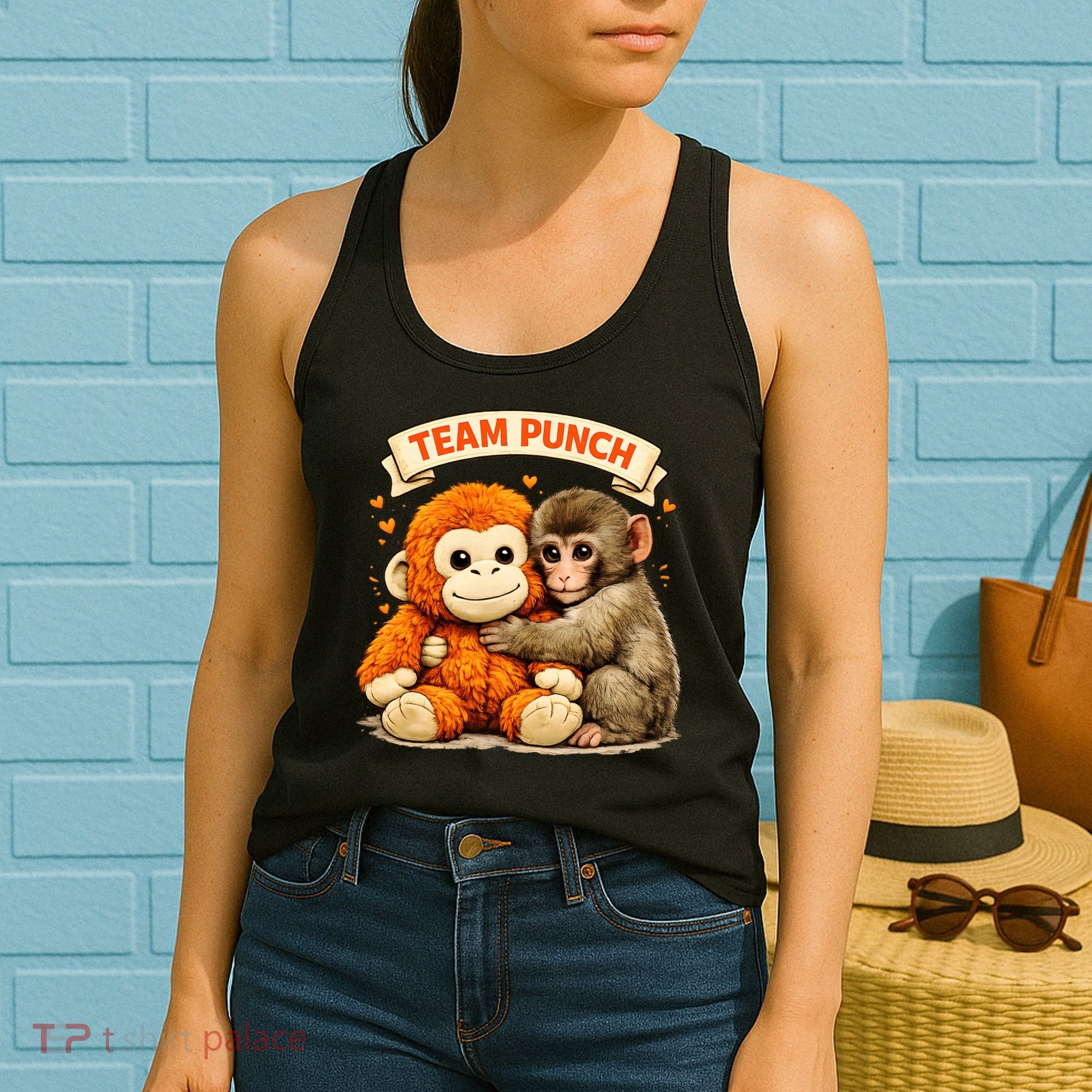 Cute Baby Team Monkey Punch Panchi Kun Japan Women's Tank Top