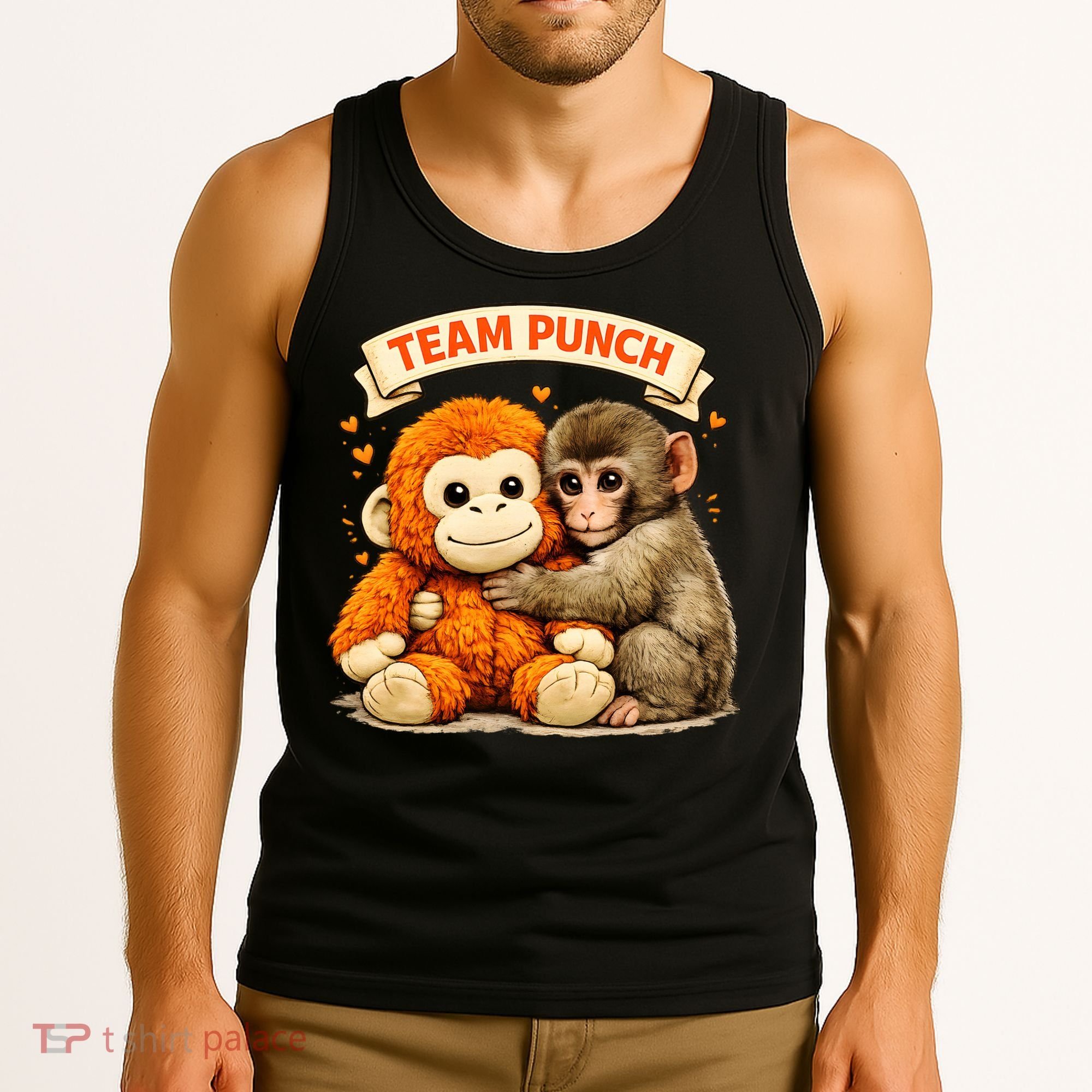 Cute Baby Team Monkey Punch Panchi Kun Japan Tank Top