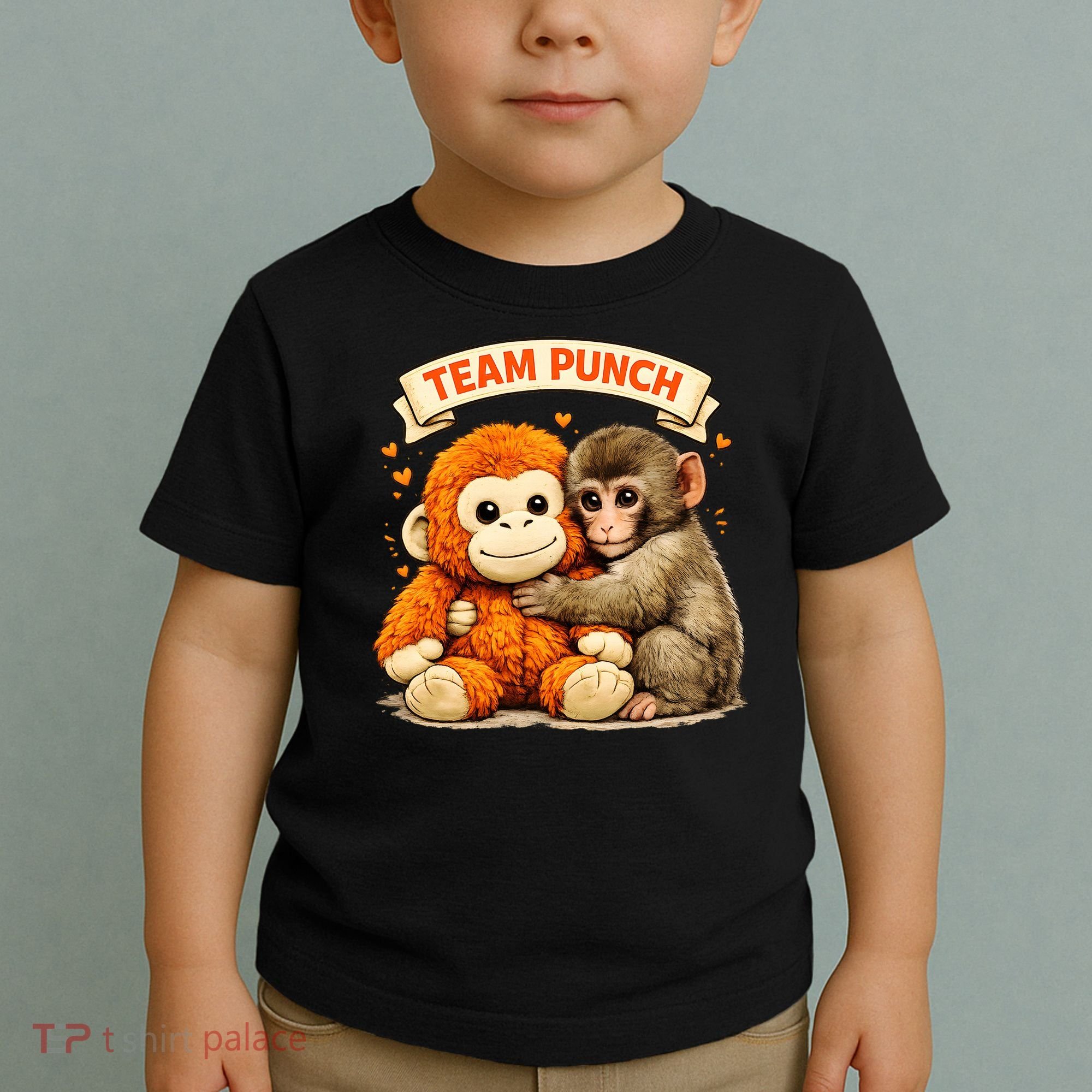 Cute Baby Team Monkey Punch Panchi Kun Japan Toddler T-Shirt