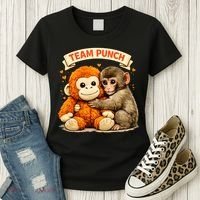 Cute Baby Team Monkey Punch Panchi Kun Japan Women's T-Shirt thumb 3