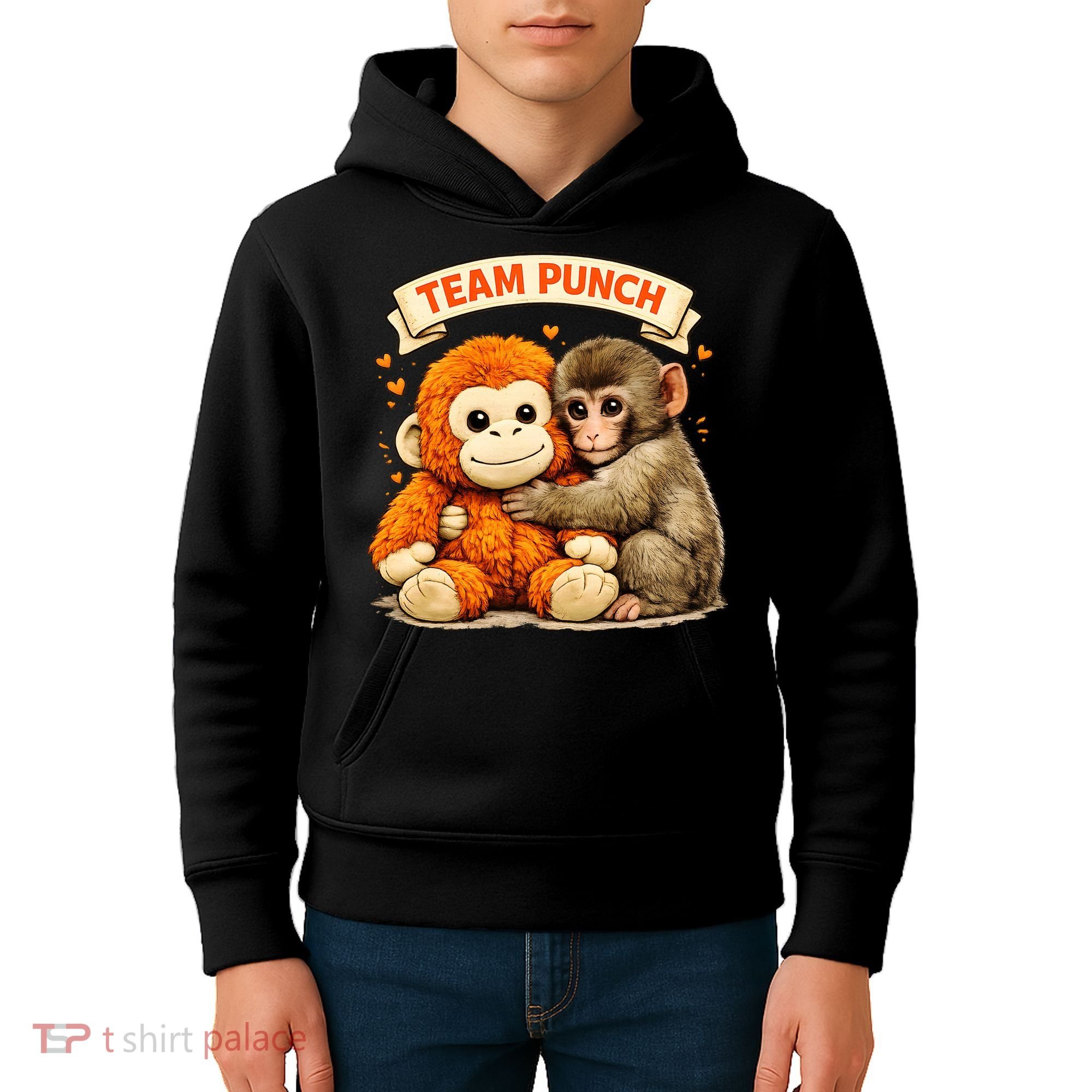 Cute Baby Team Monkey Punch Panchi Kun Japan Kids Hoodie