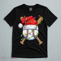 Christmas Baseball Team Santa Sports Xmas  T-Shirt thumb 5