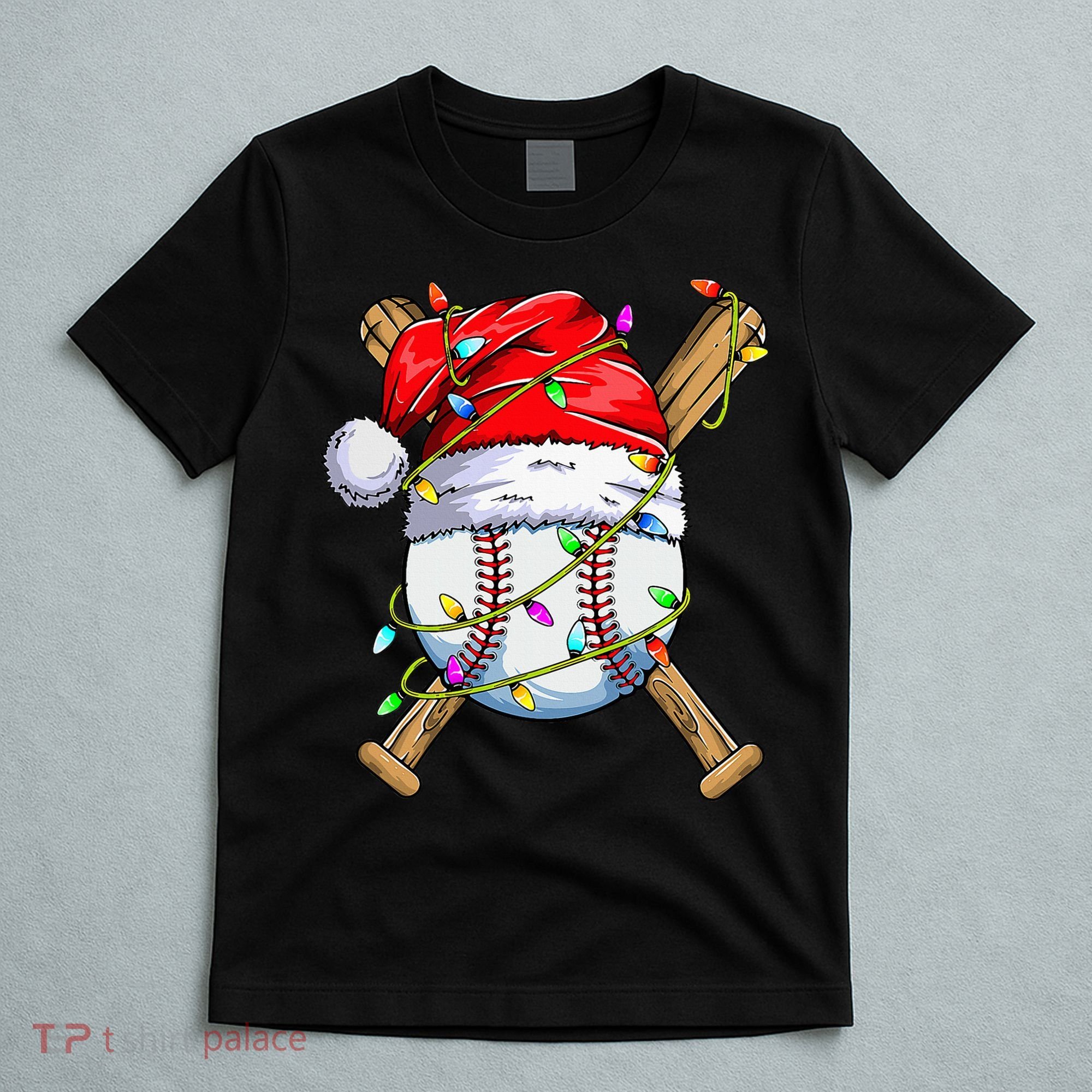 Christmas Baseball Team Santa Sports Xmas  T-Shirt