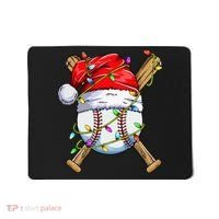 Christmas Baseball Team Santa Sports Xmas  Mousepad thumb 0