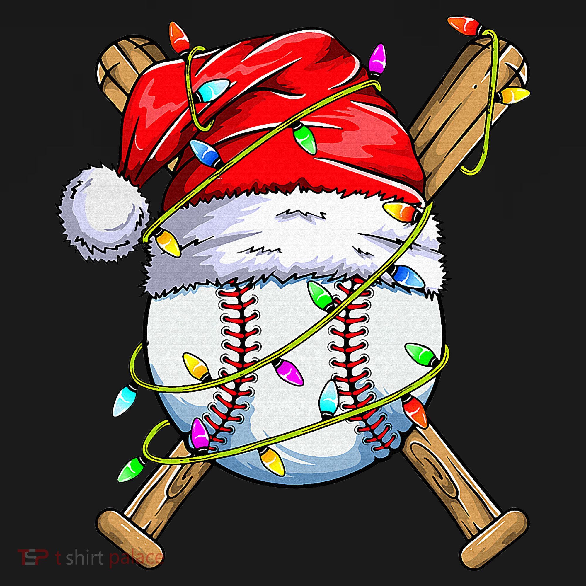 Christmas Baseball Team Santa Sports Xmas  Women's Tank Top