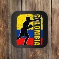 Colombian Boxing Team Colombia Flag Boxing Gloves Coaster thumb 0