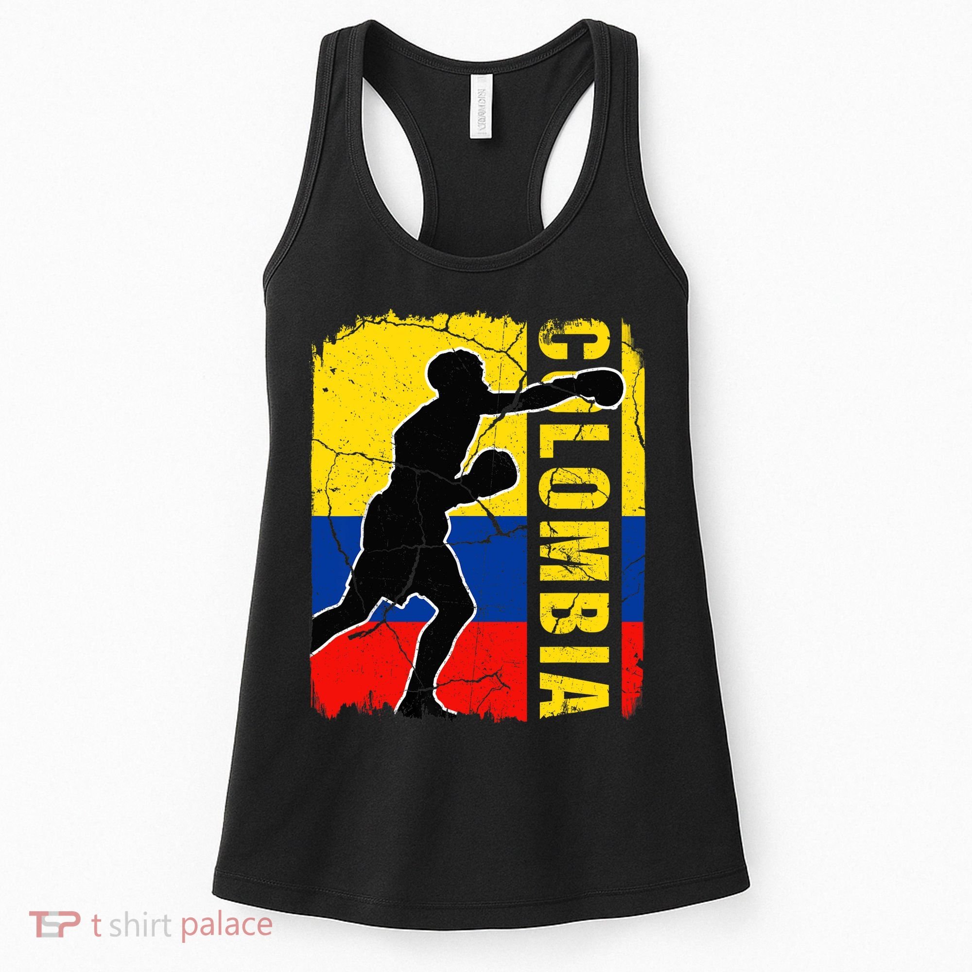Colombian Boxing Team Colombia Flag Boxing Gloves Women's Tank Top