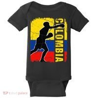 Colombian Boxing Team Colombia Flag Boxing Gloves Baby Bodysuit thumb 0