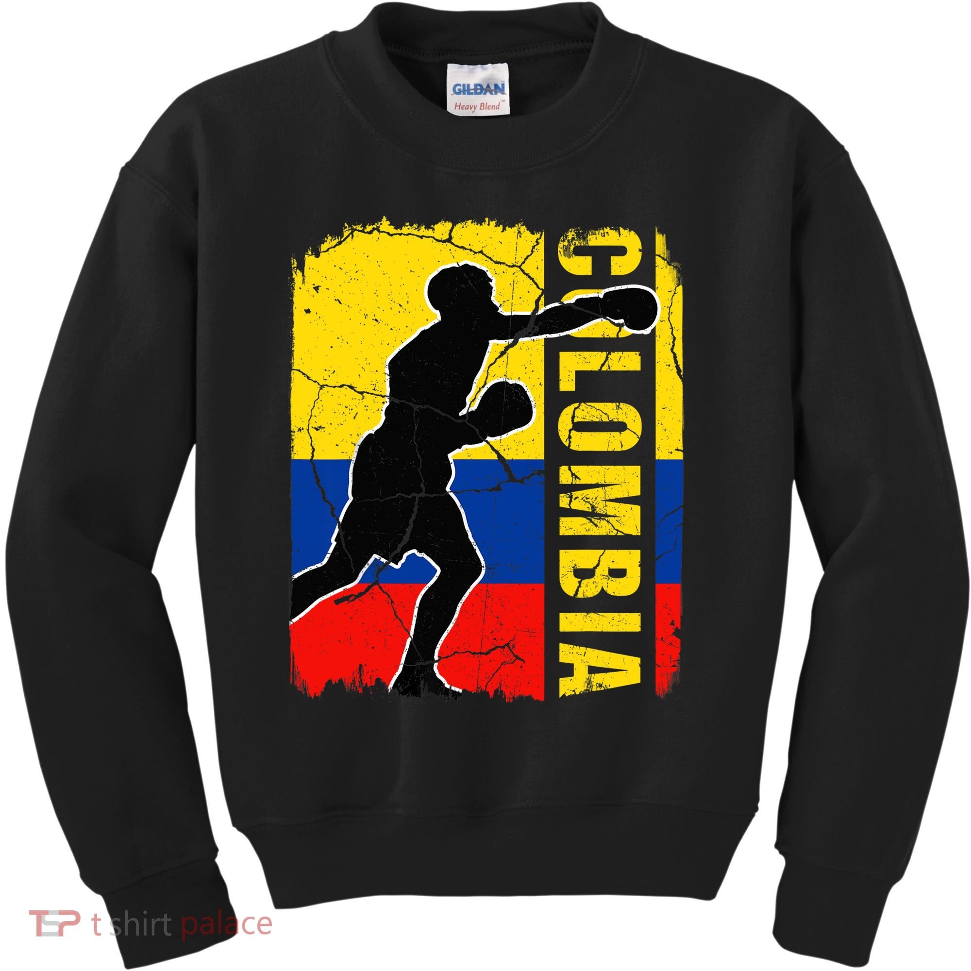 Colombian Boxing Team Colombia Flag Boxing Gloves Kids Sweatshirt
